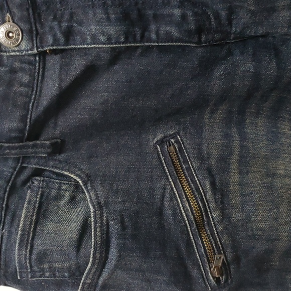 GUESS SLIM TAPERED LEG zipper pockes Biker Men's Jeans size waist 36 inseam 32 - Picture 4 of 16